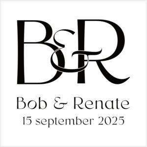 Initialen Logo - Bob en Renate
