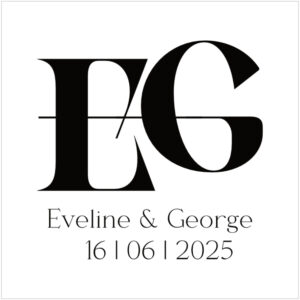 Initialen Logo - Eveline en George