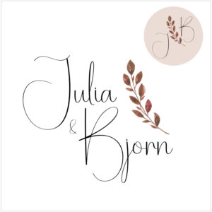 Initialen Logo - Julia en Bjorn