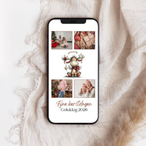 WhatsApp Kerstkaart - Fotocollage Rendier